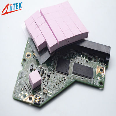 CPU Heatsink Pink 1.5w Conductivity Silicone Thermal Conductive Gap Filler Pad For Set Top Boxes 