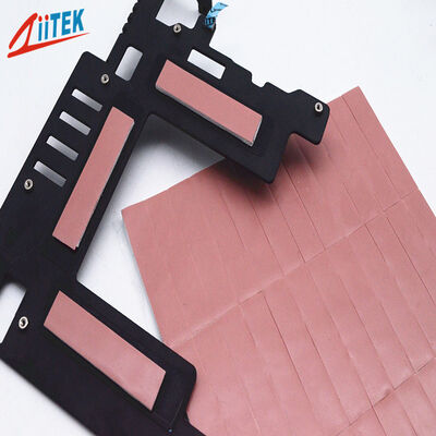 Pink 1.0W/M.K Cooling Gap Filler Insulation Silicone Thermal Pad For Semiconductor Heat Dissipation